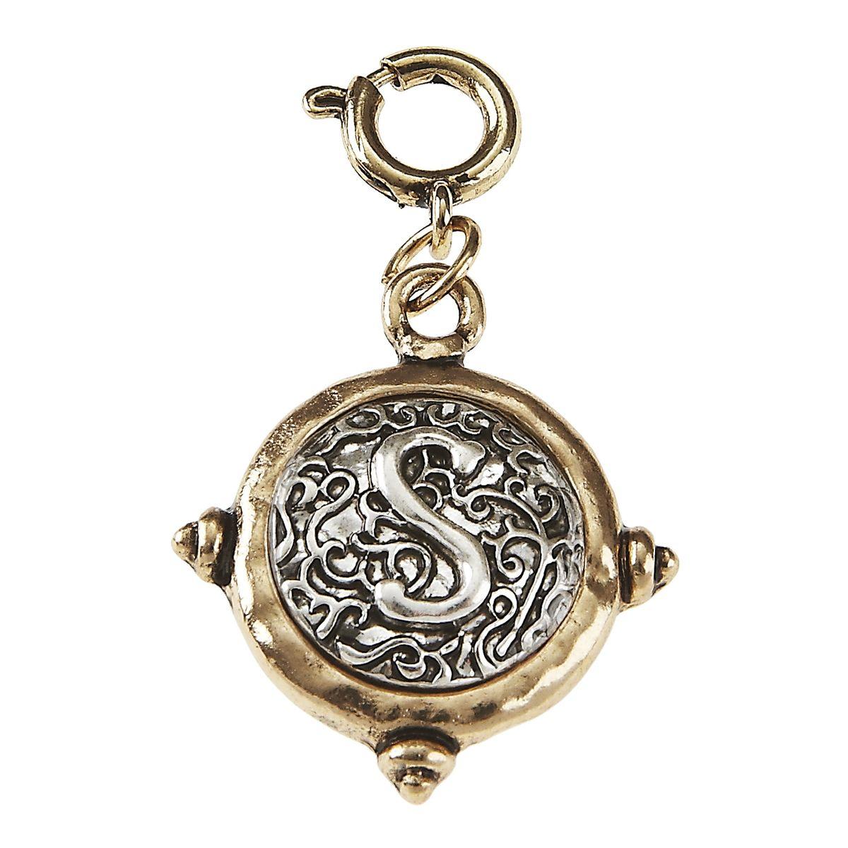 Antique Gold S Initial Charm