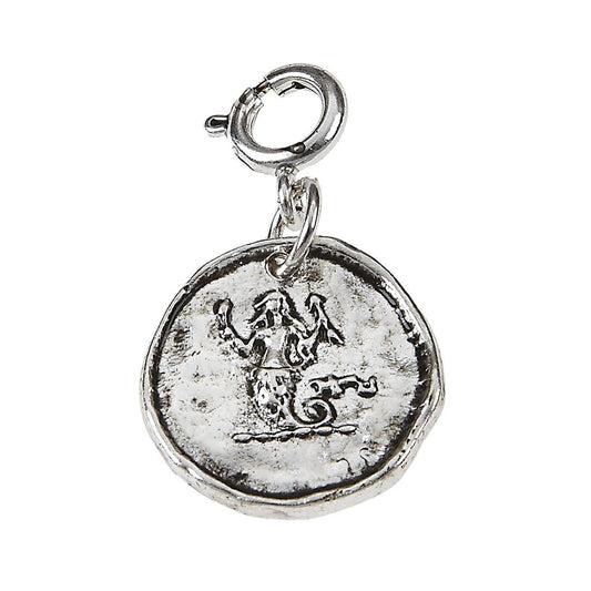 Light Antique Silver Mermaid Wax Casting Charm