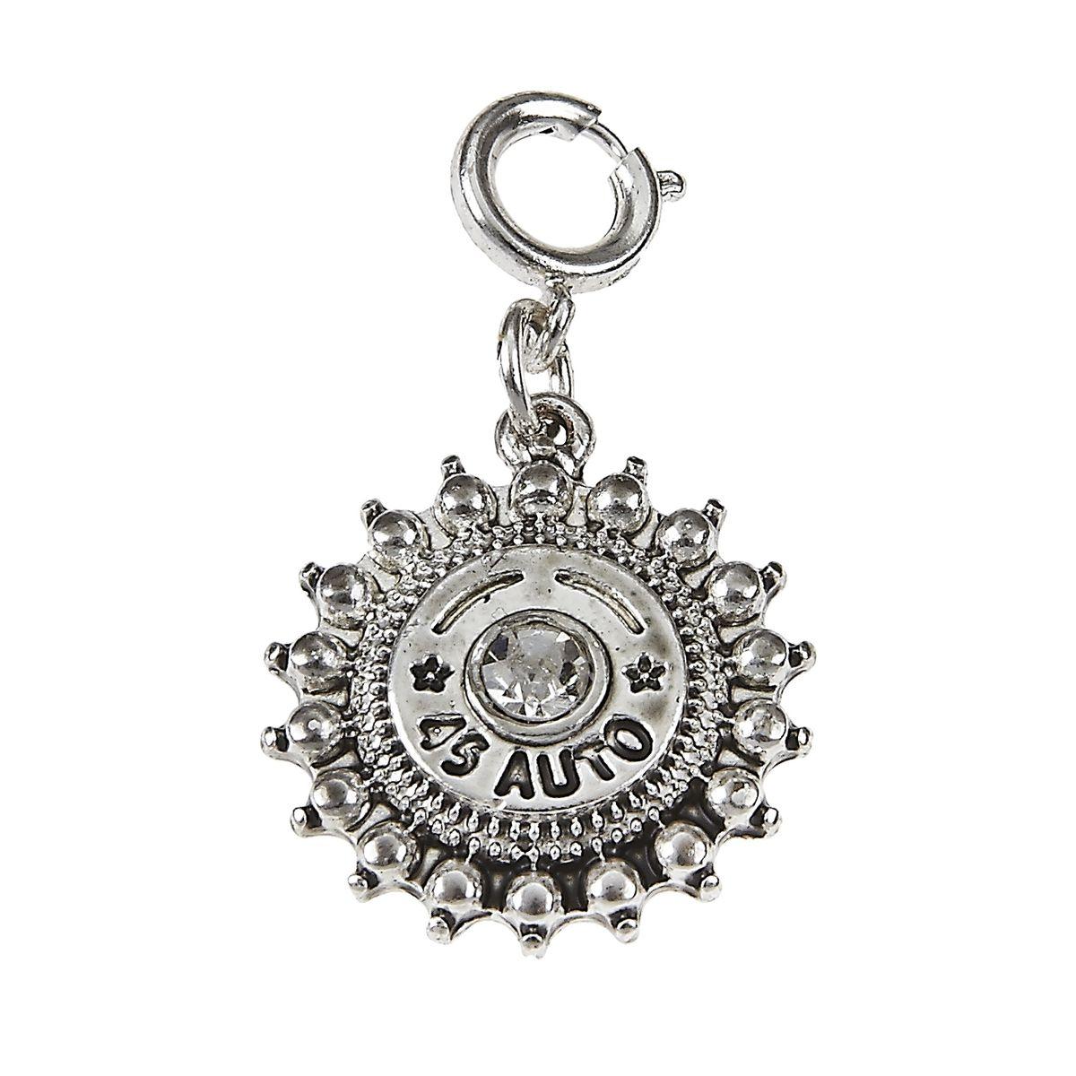 Antique Silver Bullet Charm