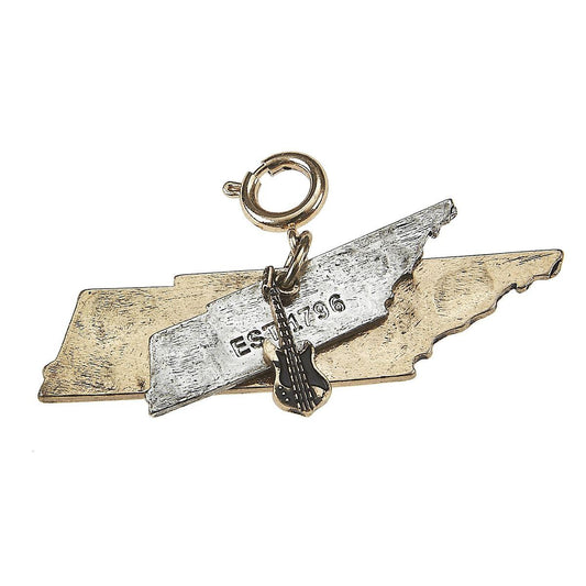 Tennessee 2-Tone Double State with Small Guitar Charm