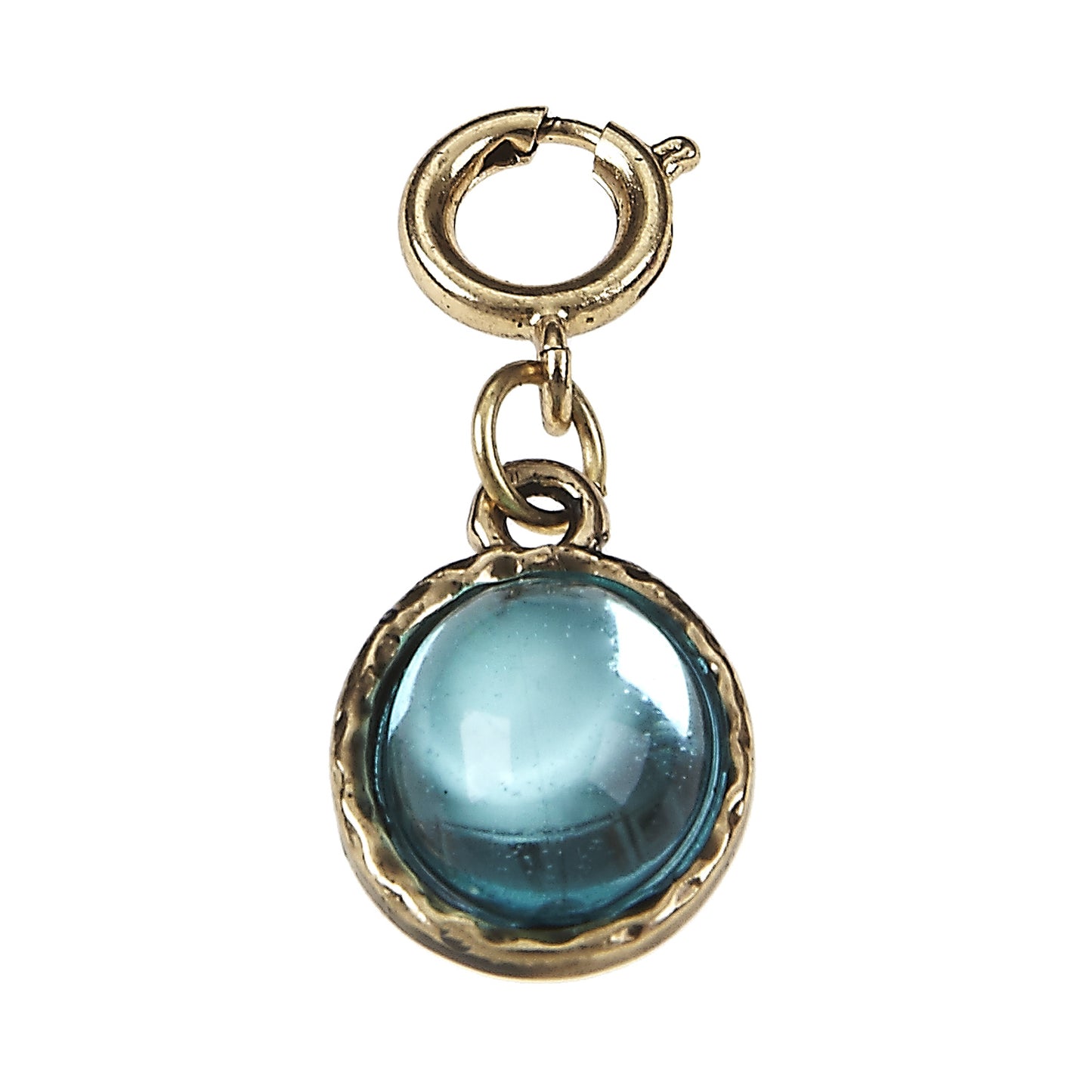 ANT. GOLD SAPPHIRE CHARM - SEPTEMBER