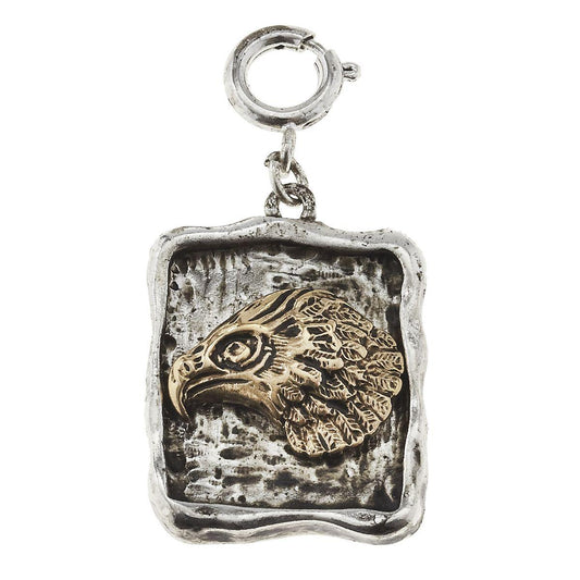 Square Eagle Charm