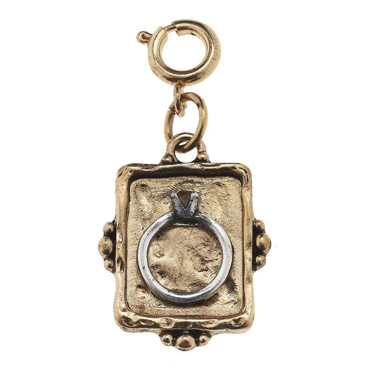 Square Ring Cabochon Charm