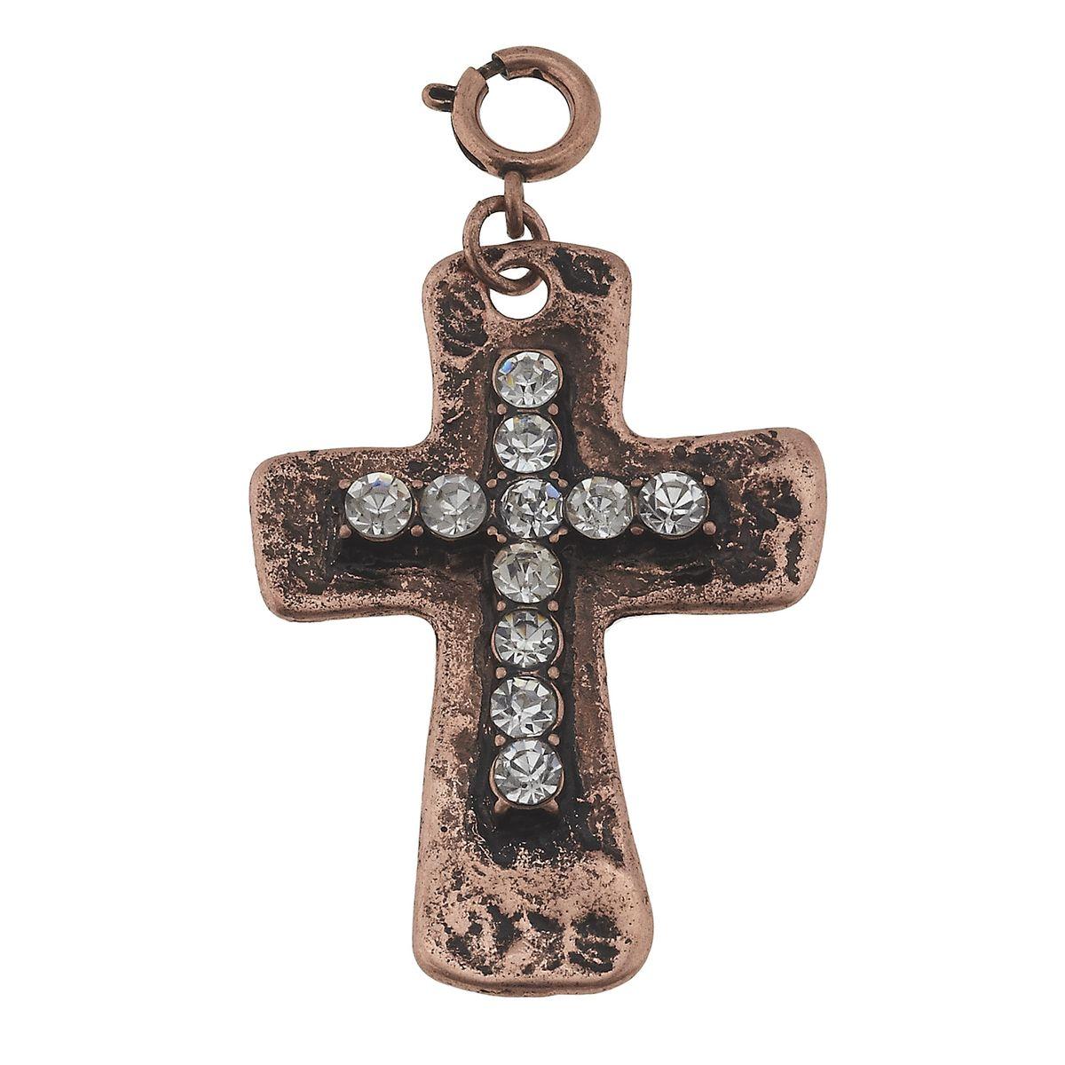 Copper Cross Charm