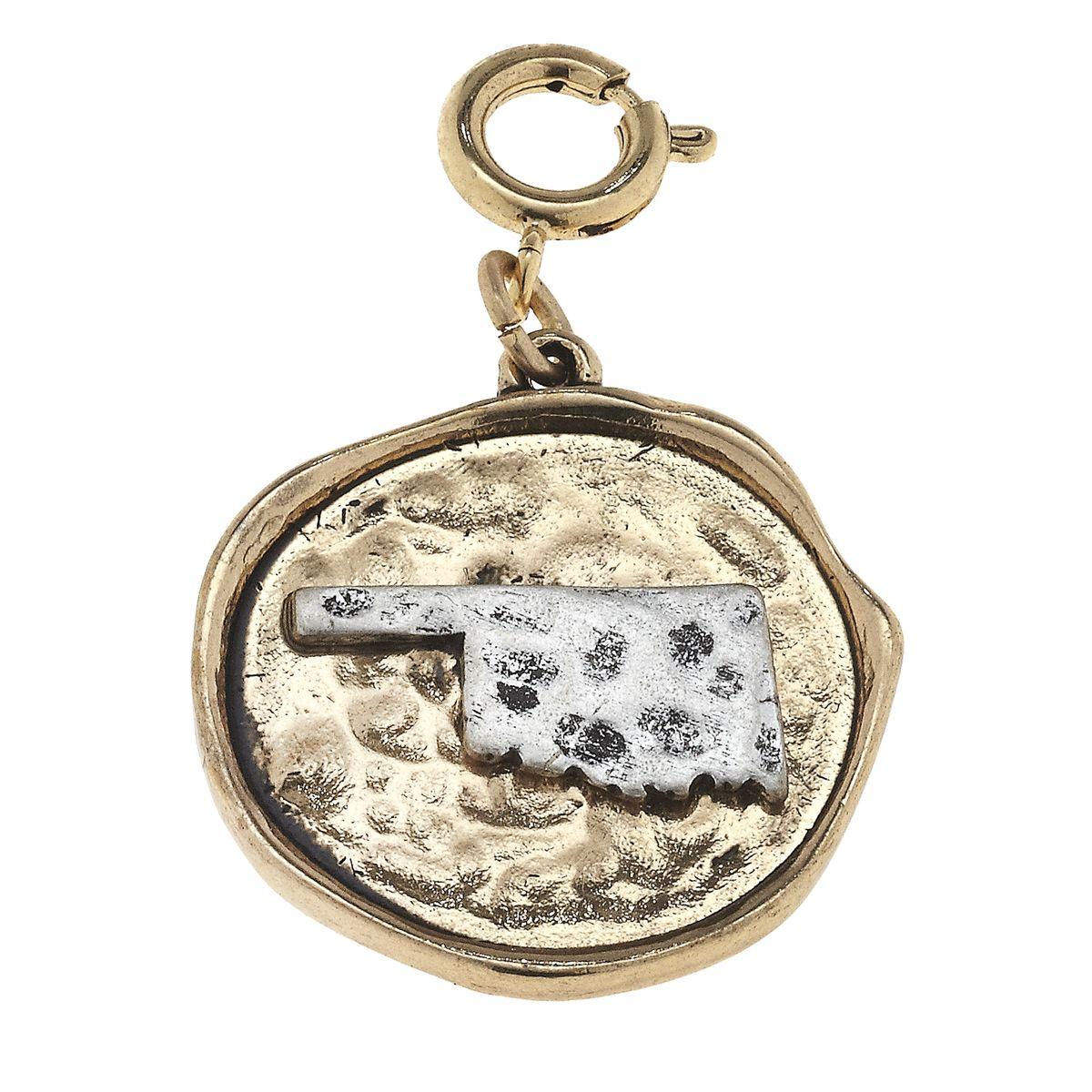 2-Tone State Charm - Oklahoma
