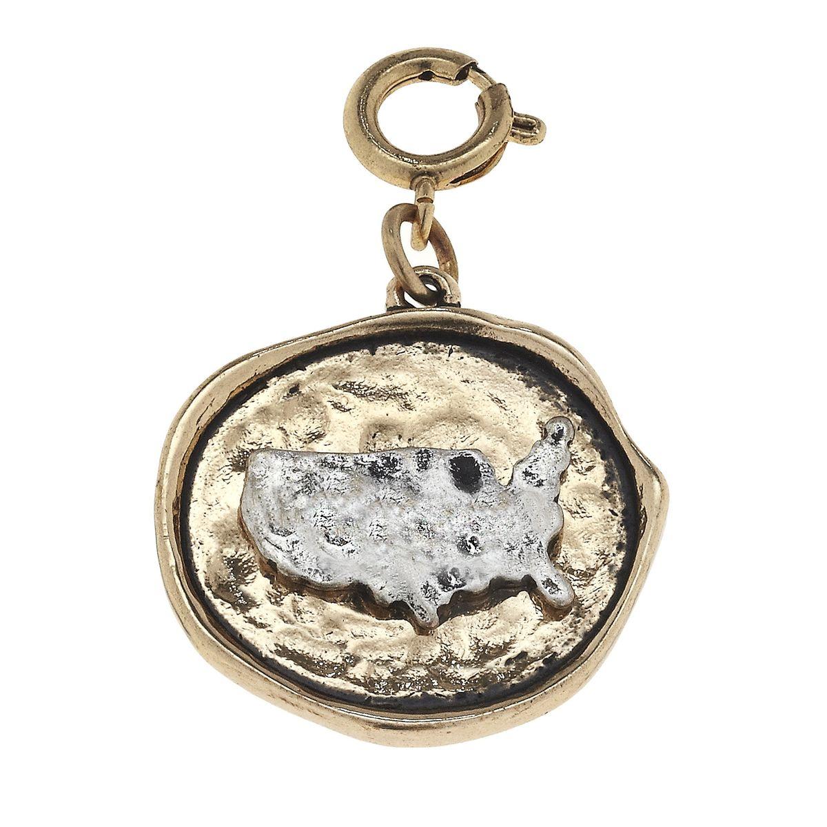 2-Tone State Charm - USA