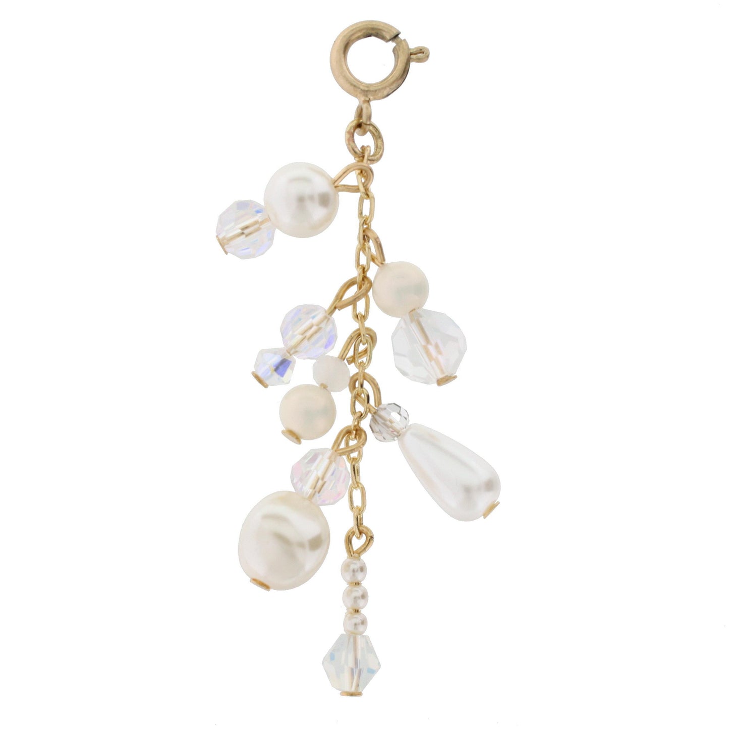 Antique Gold and Ivory Dangle Charm