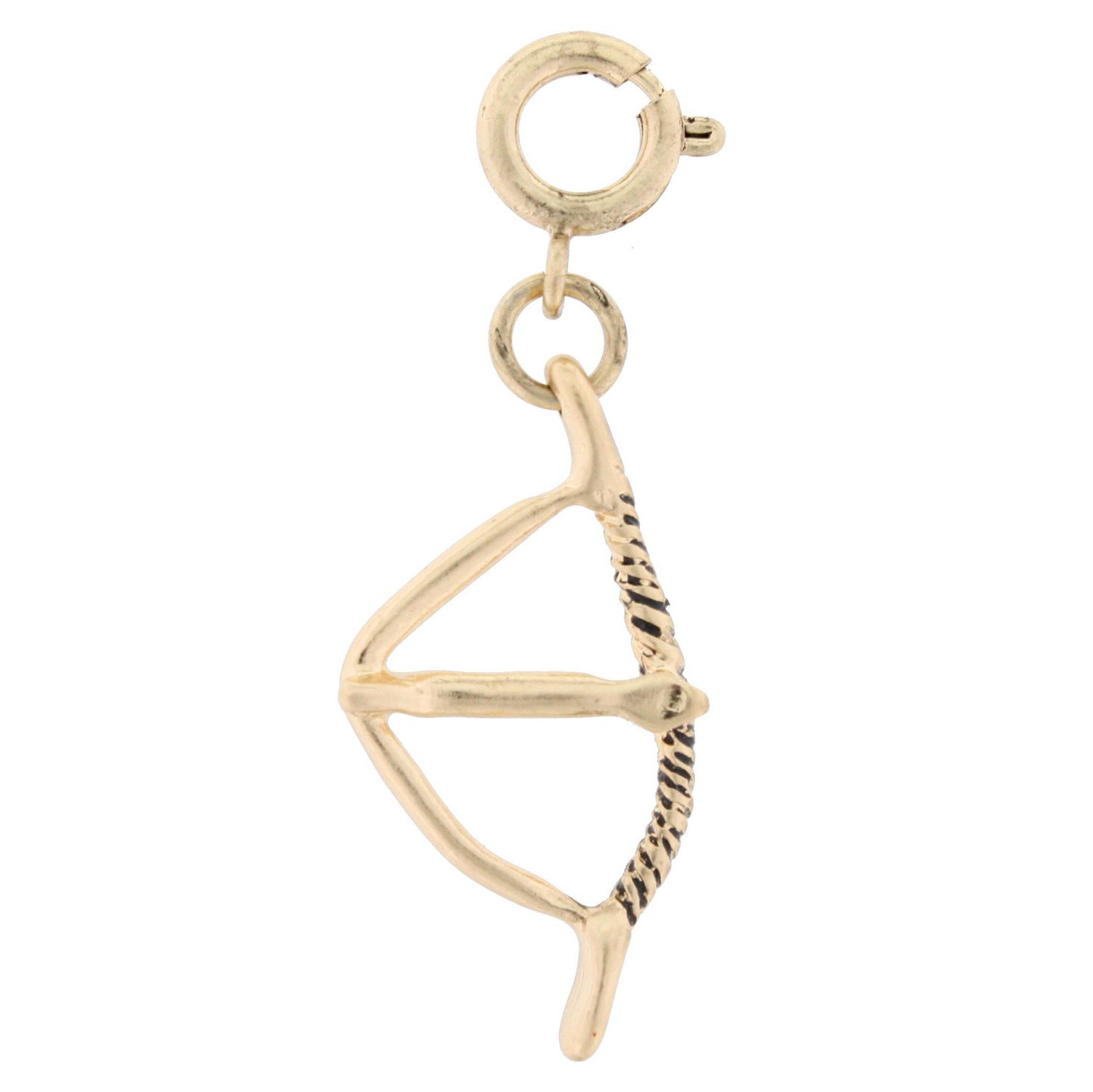 Gold Bow and Arrow Charm