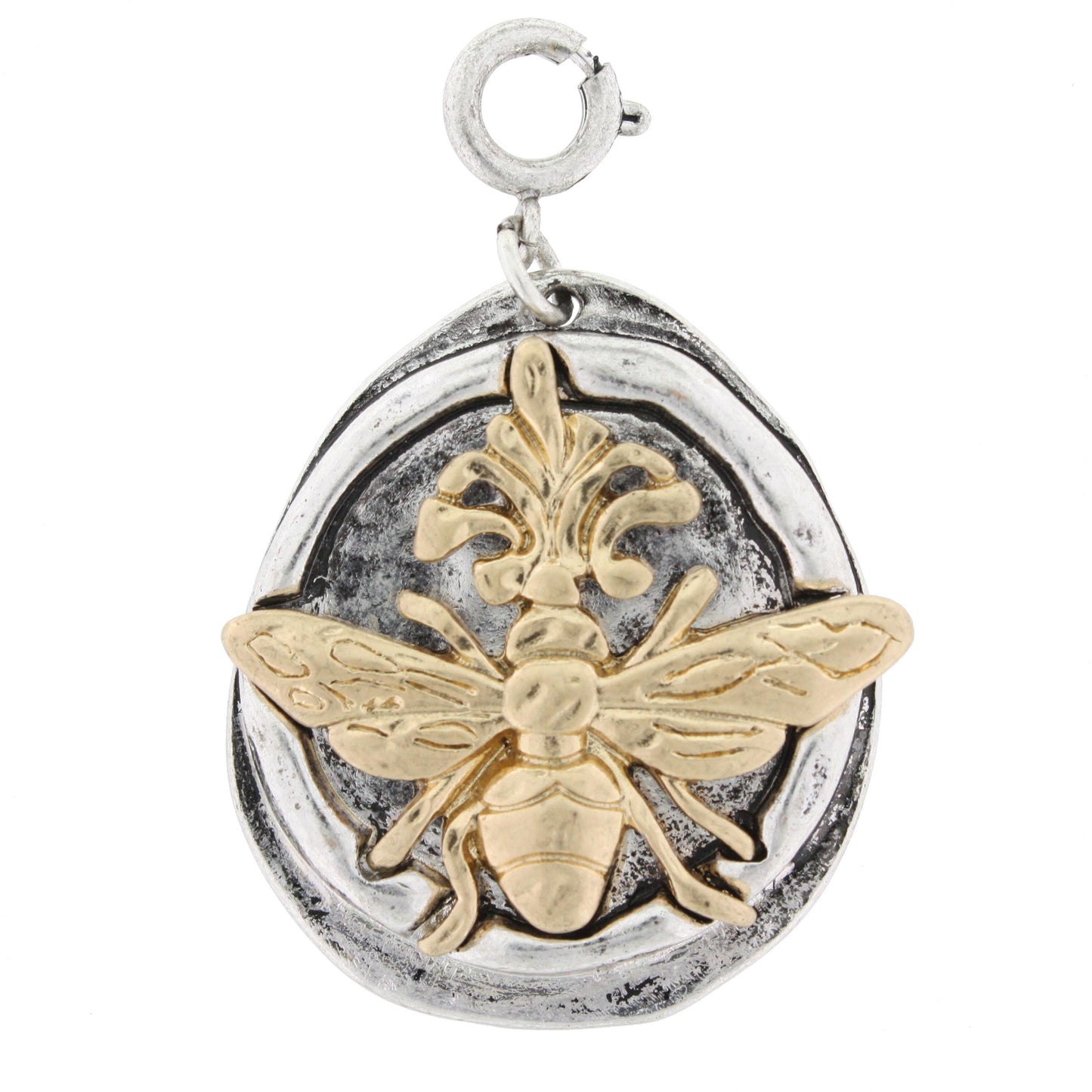 2-Tone Bee at Flower Charm