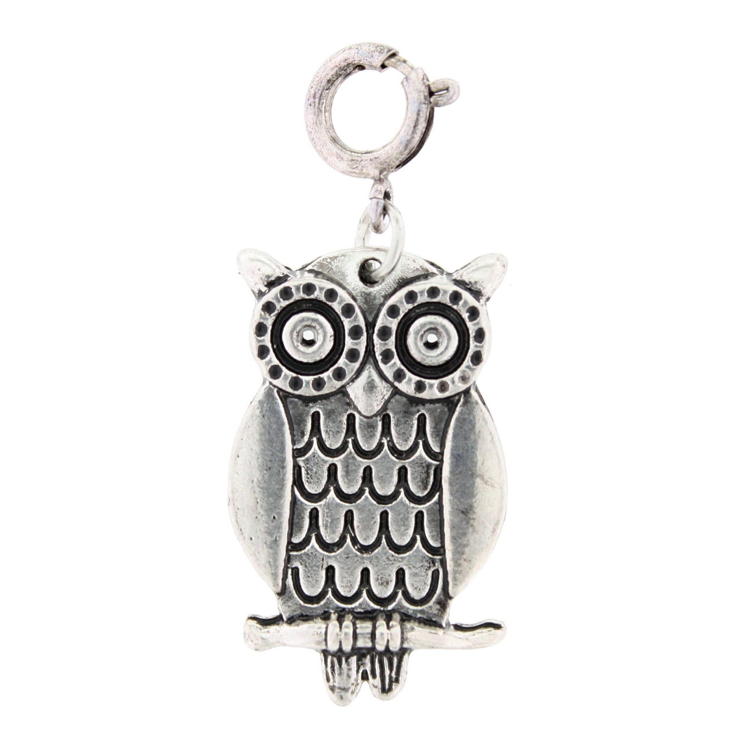 Silver Owl Charm