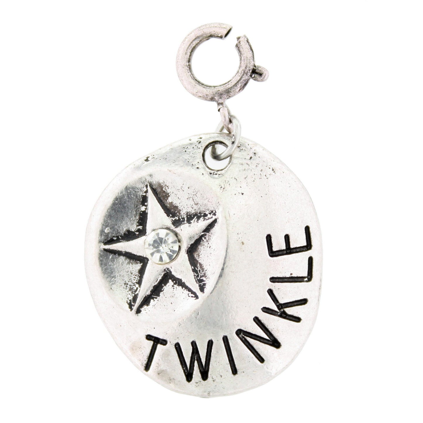 Silver Twinkle Little Star Charm