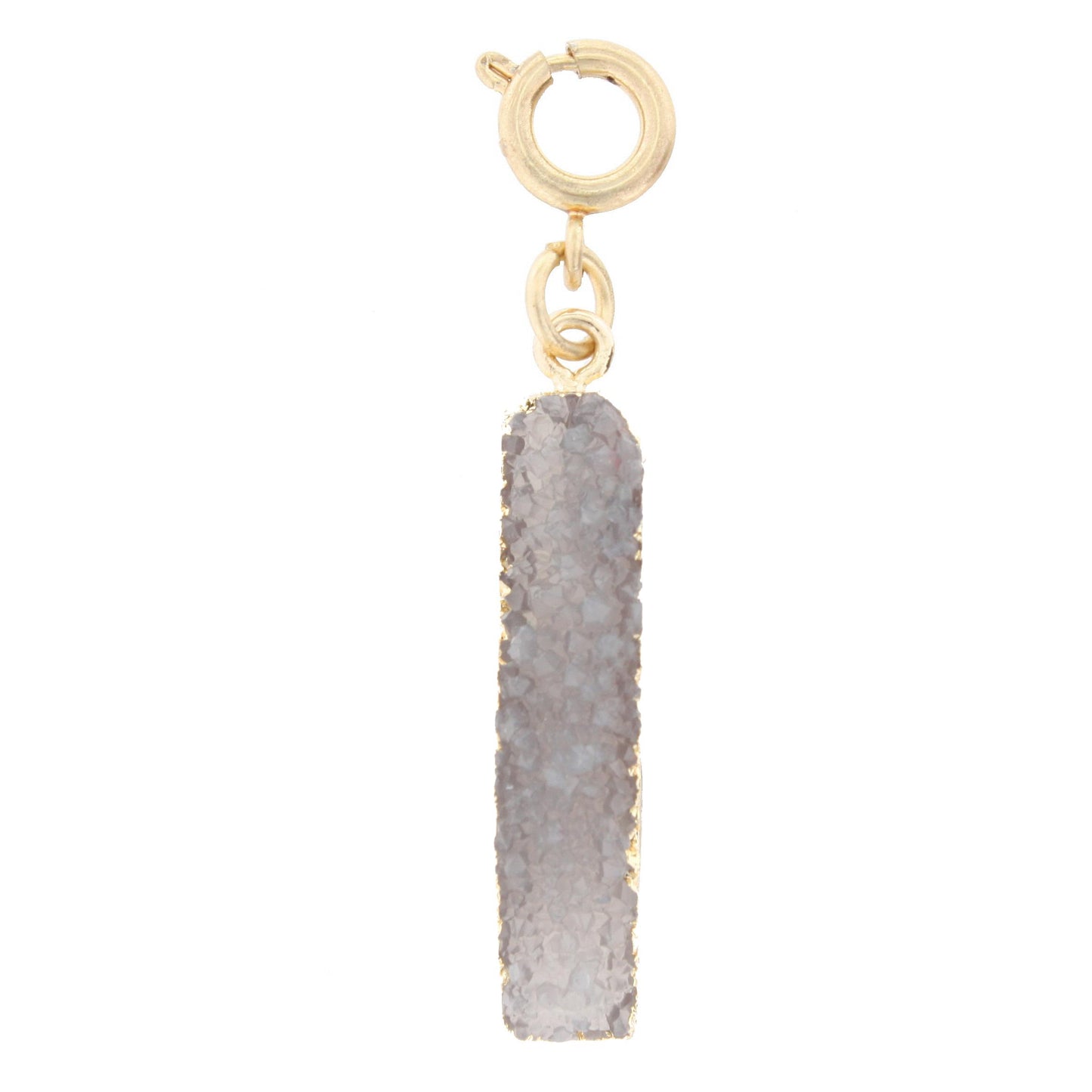 Grey Druzy Charm