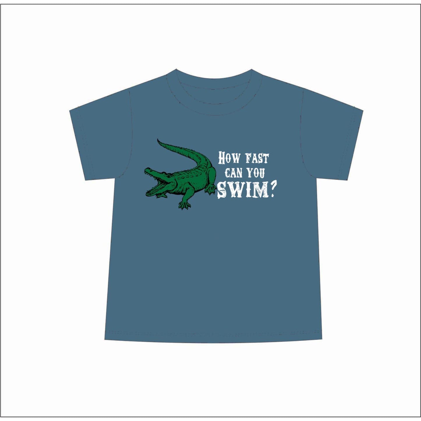 Kids How Fast Can You Swim T-Shirt 2T