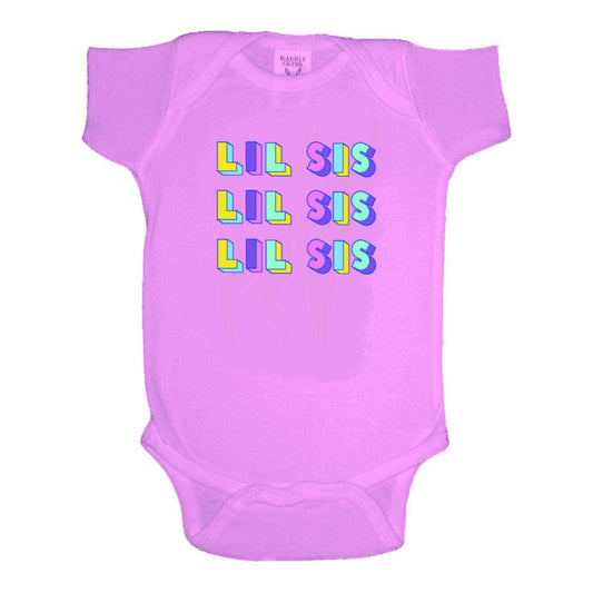 Kids Lil Sis Baby Onesie 12MO