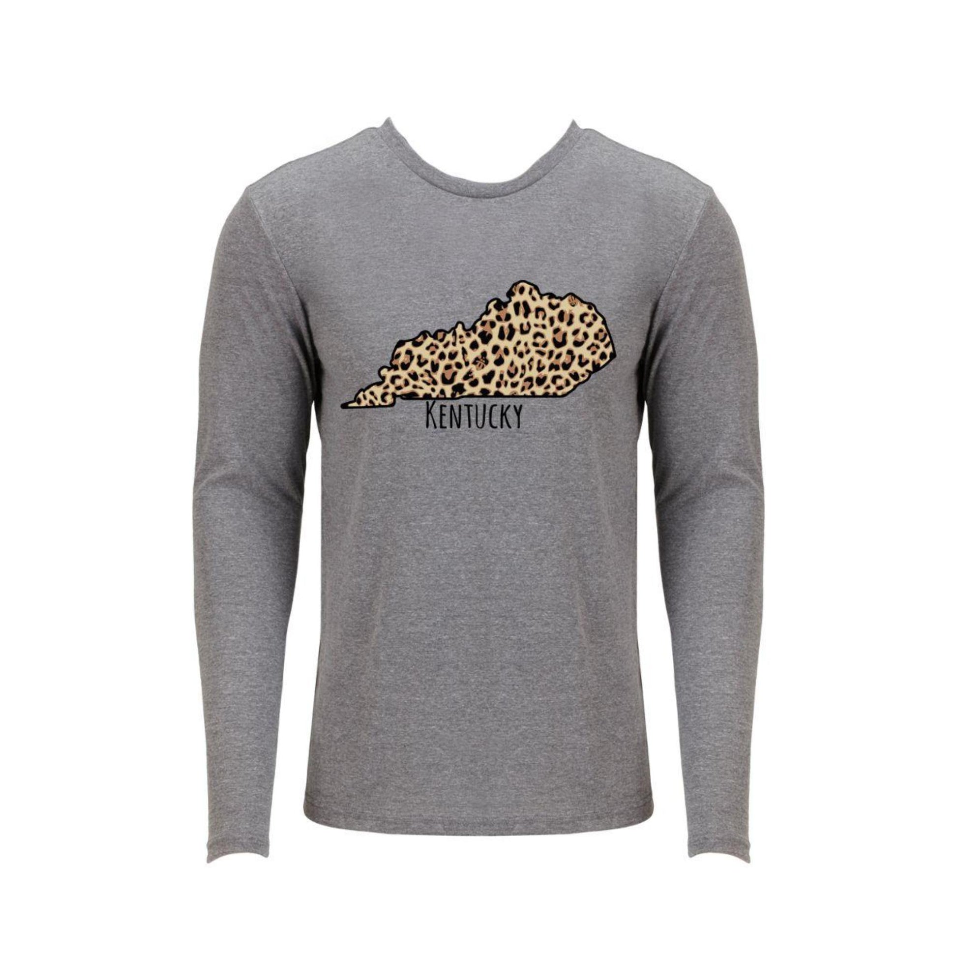 Kentucky Leopard State Long SleeveT-Shirt 2XL