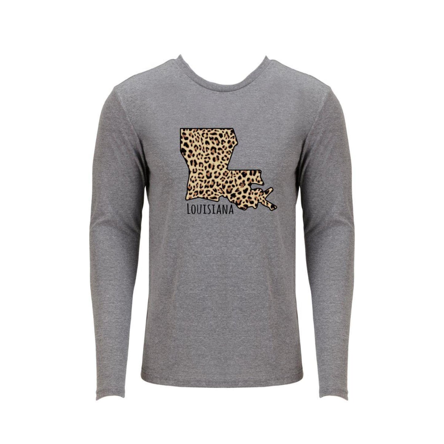 Louisiana Leopard State Long SleeveT-Shirt M