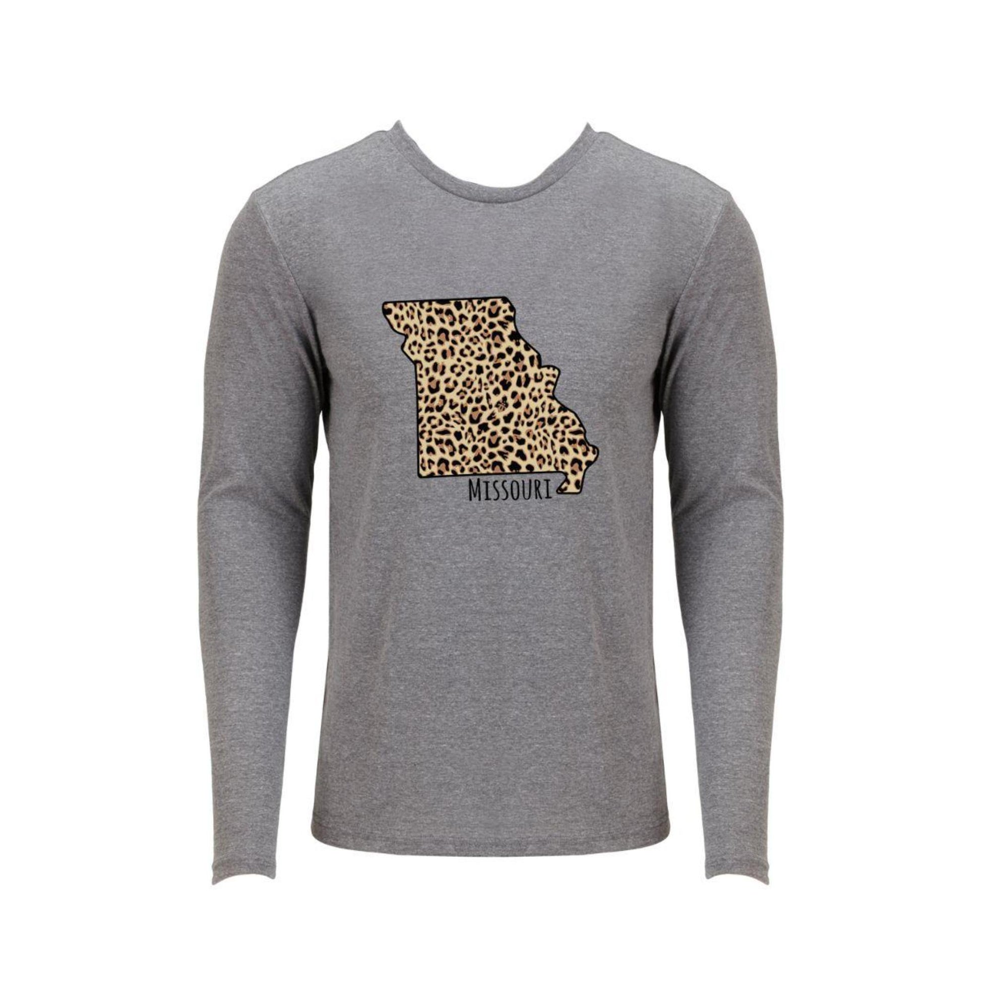 Missouri Leopard State Long Sleeve T-Shirt L
