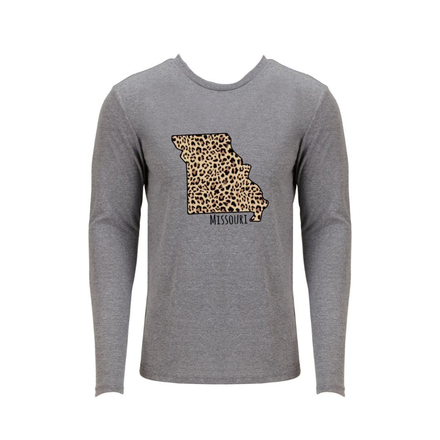 Missouri Leopard State Long Sleeve T-Shirt M