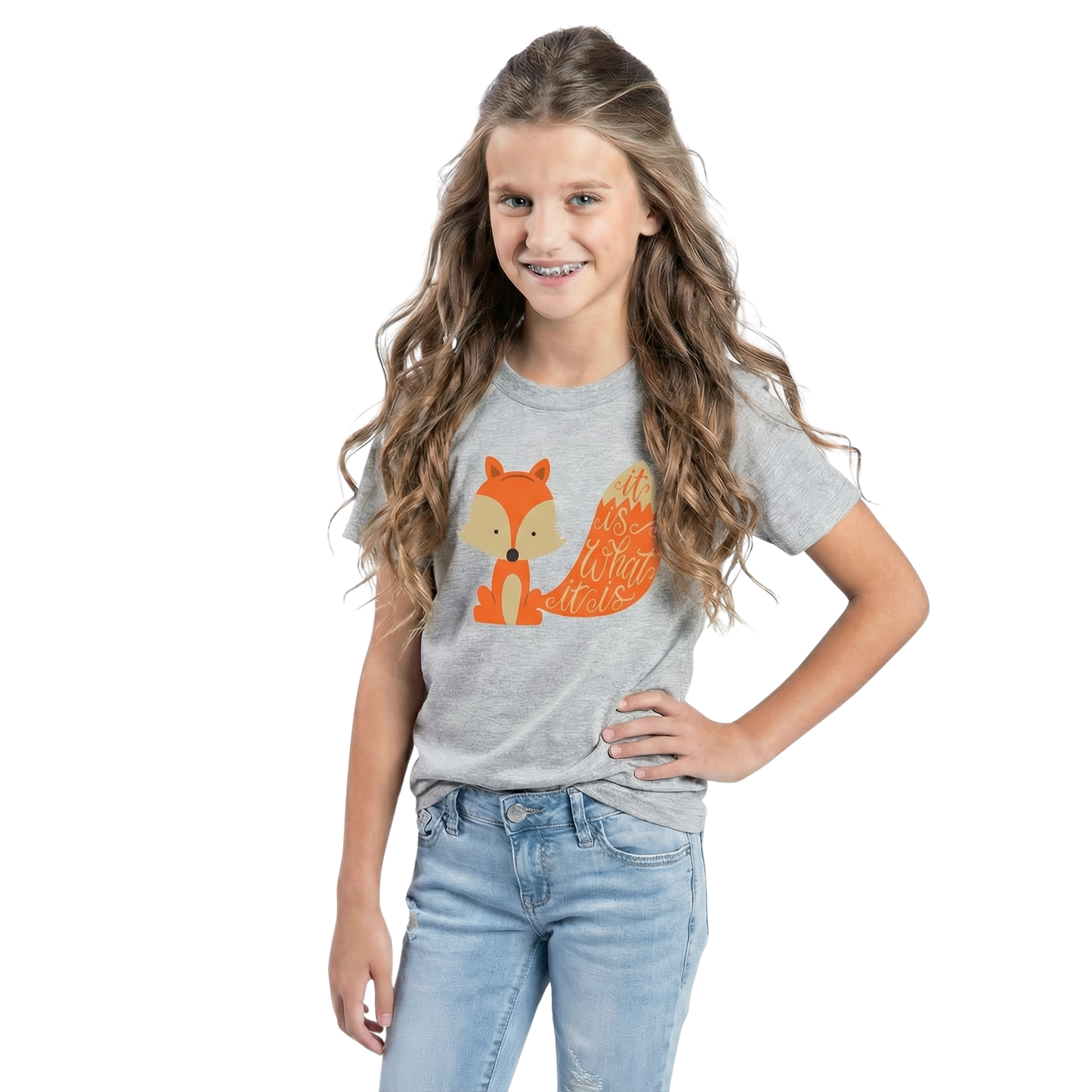 Kids It Is What It Is T-Shirt - Soft Silk Crew Neck Tee for Girls