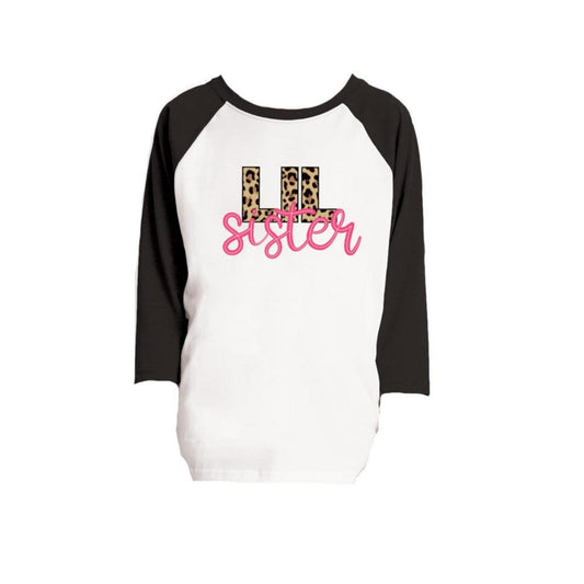 Kids Lil Sister 3/4 Sleeve T-Shirt M