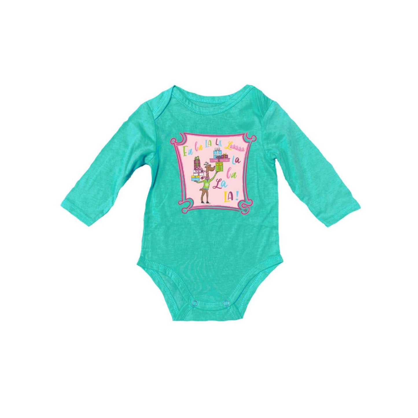 Kids Fa La La La La Baby Onesie 12MO