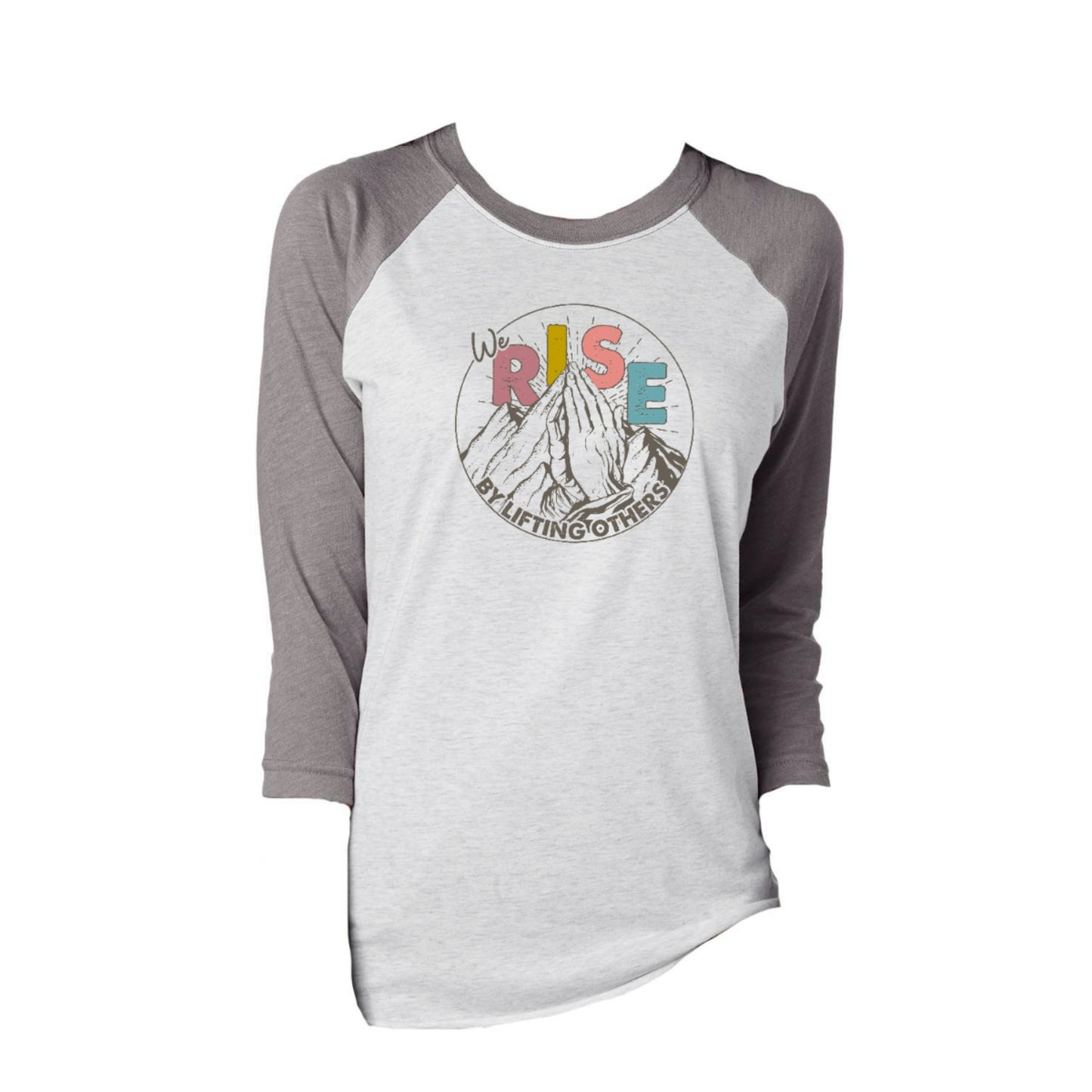 We Rise By Lifting Others 3/4 Sleeve T-Shirt S