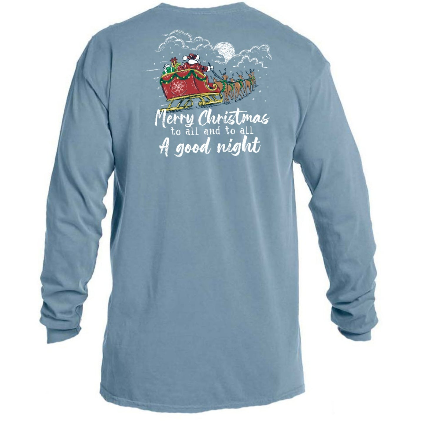 Kids Merry Christmas To All And To All A Good Night Long Sleeve T-Shirt XS