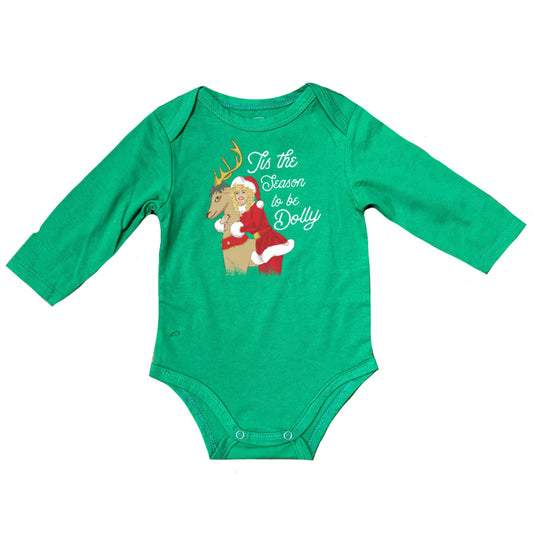 Kids Tis The Season To Be Dolly Baby Onesie 6MO