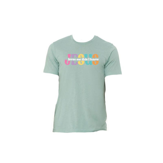 Jesus Loves Me This I Know Crew Neck T-Shirt M