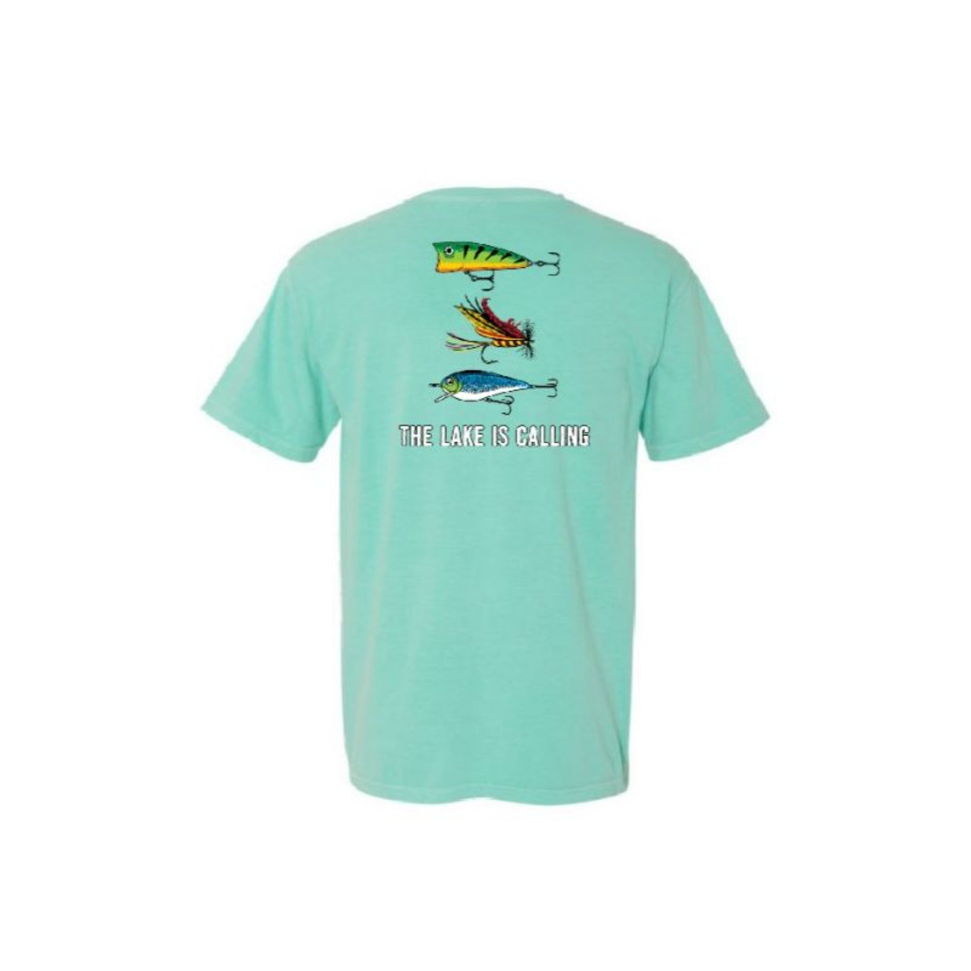 Kids The Lake Is Calling Chalky Mint Crew Neck T-Shirt L