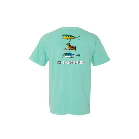 Kids The Lake Is Calling Chalky Mint Crew Neck T-Shirt XL