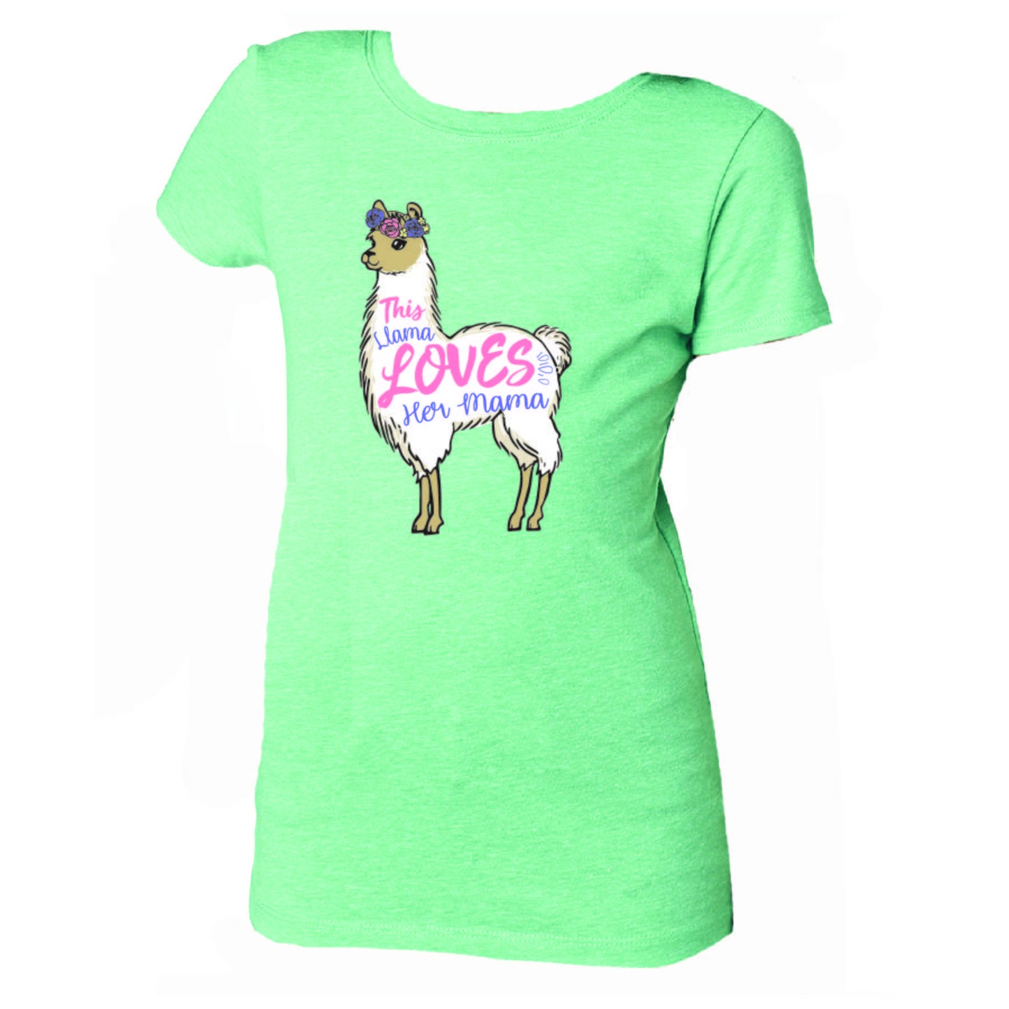 Kids This Llama Loves Her Mama T-Shirt XL