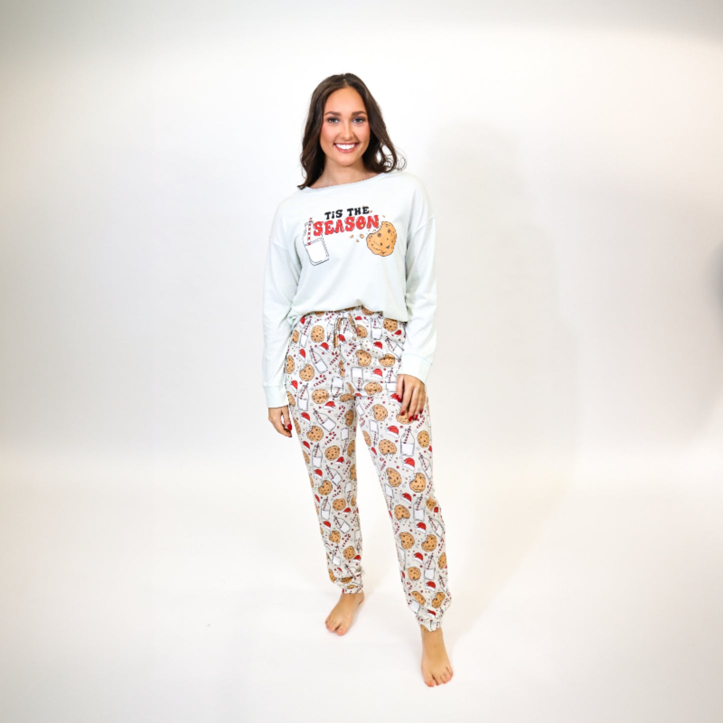 Tis The Season Long Sleeve Jammie Jogger Pant Set