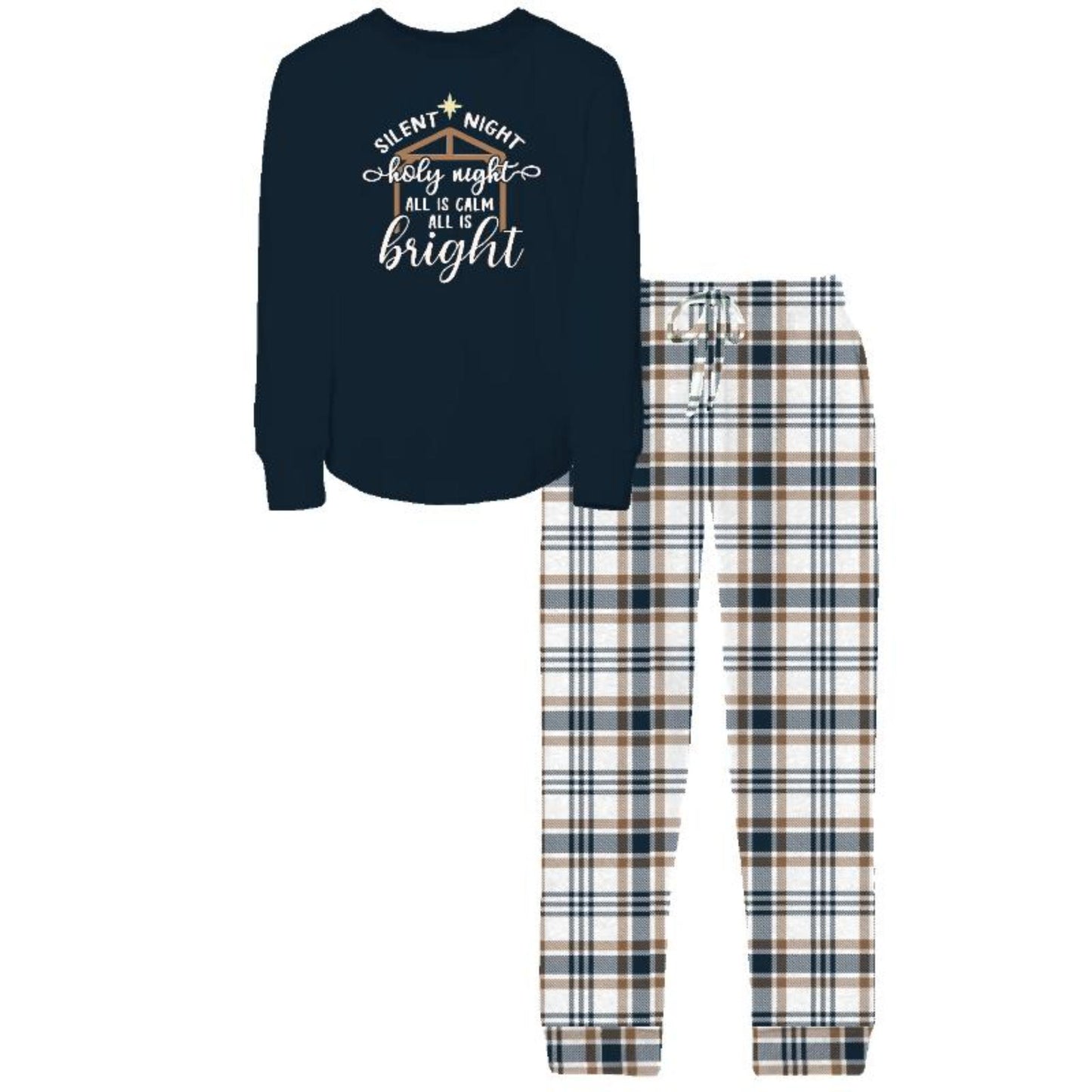 Kids Silent Night Jammie Jogger Pant Set XL