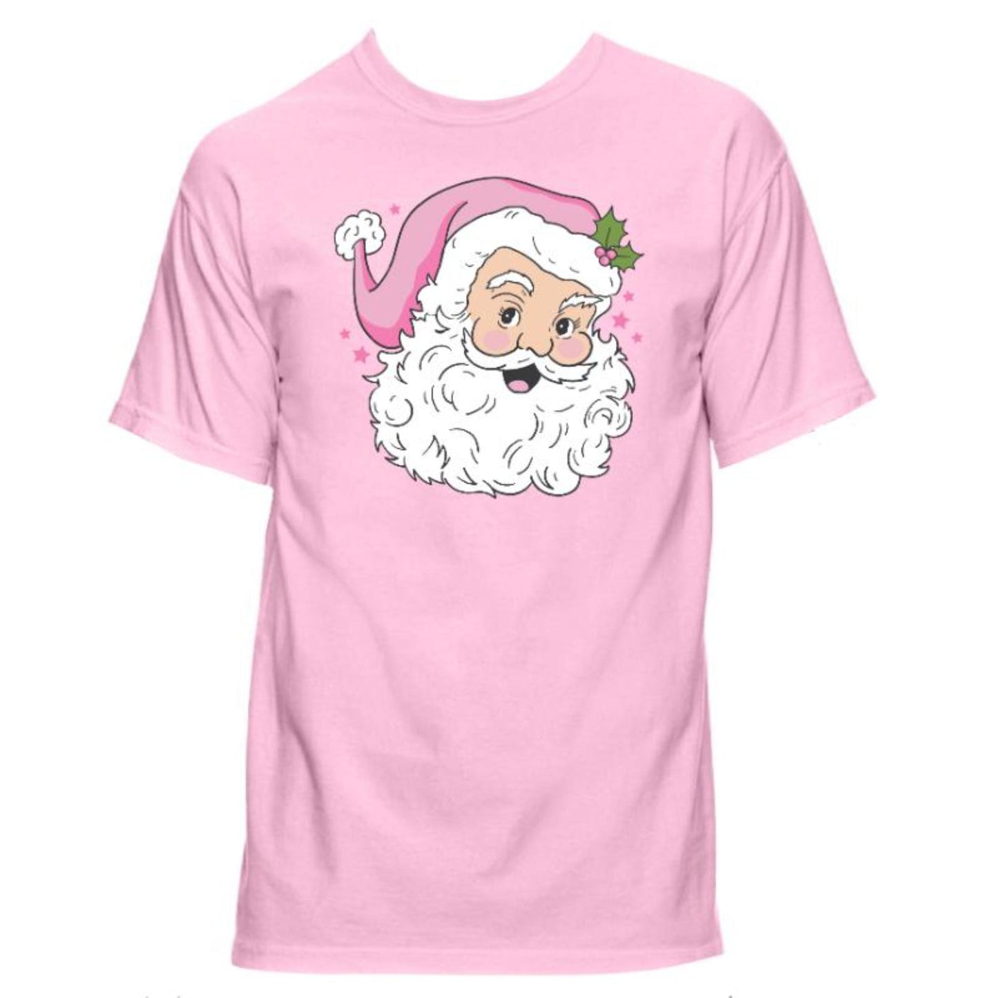 Santa with Pink Hat T-Shirt M