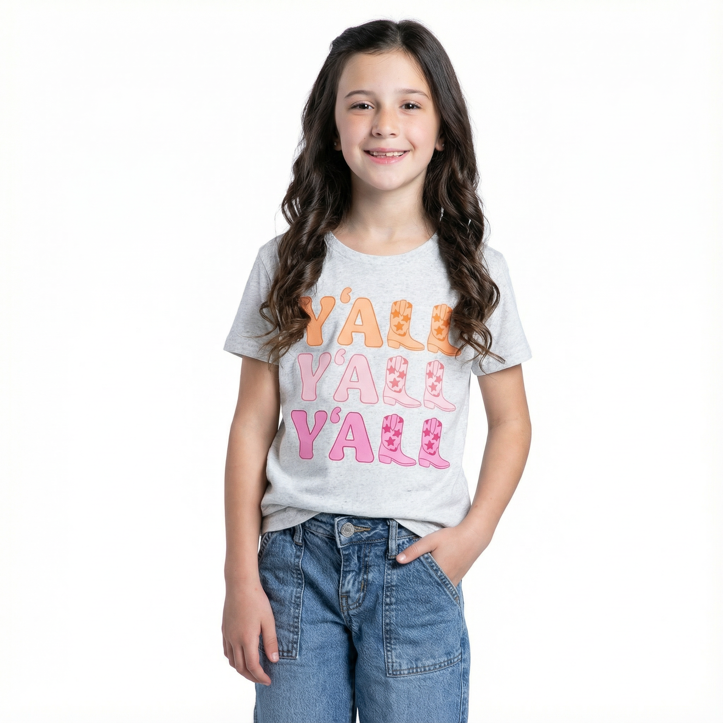 Kids Y'all Boots T-Shirt