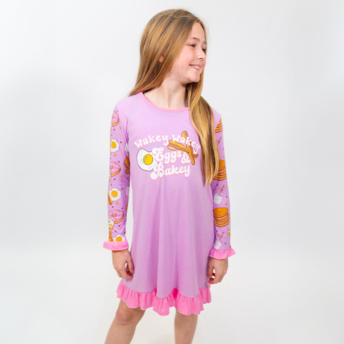 Kids Wakey, Wakey Eggs & Bakey Jammie Gown S
