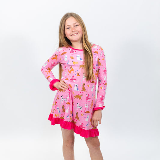 Kids Dogs are My Favorite People Jammie Gown XL