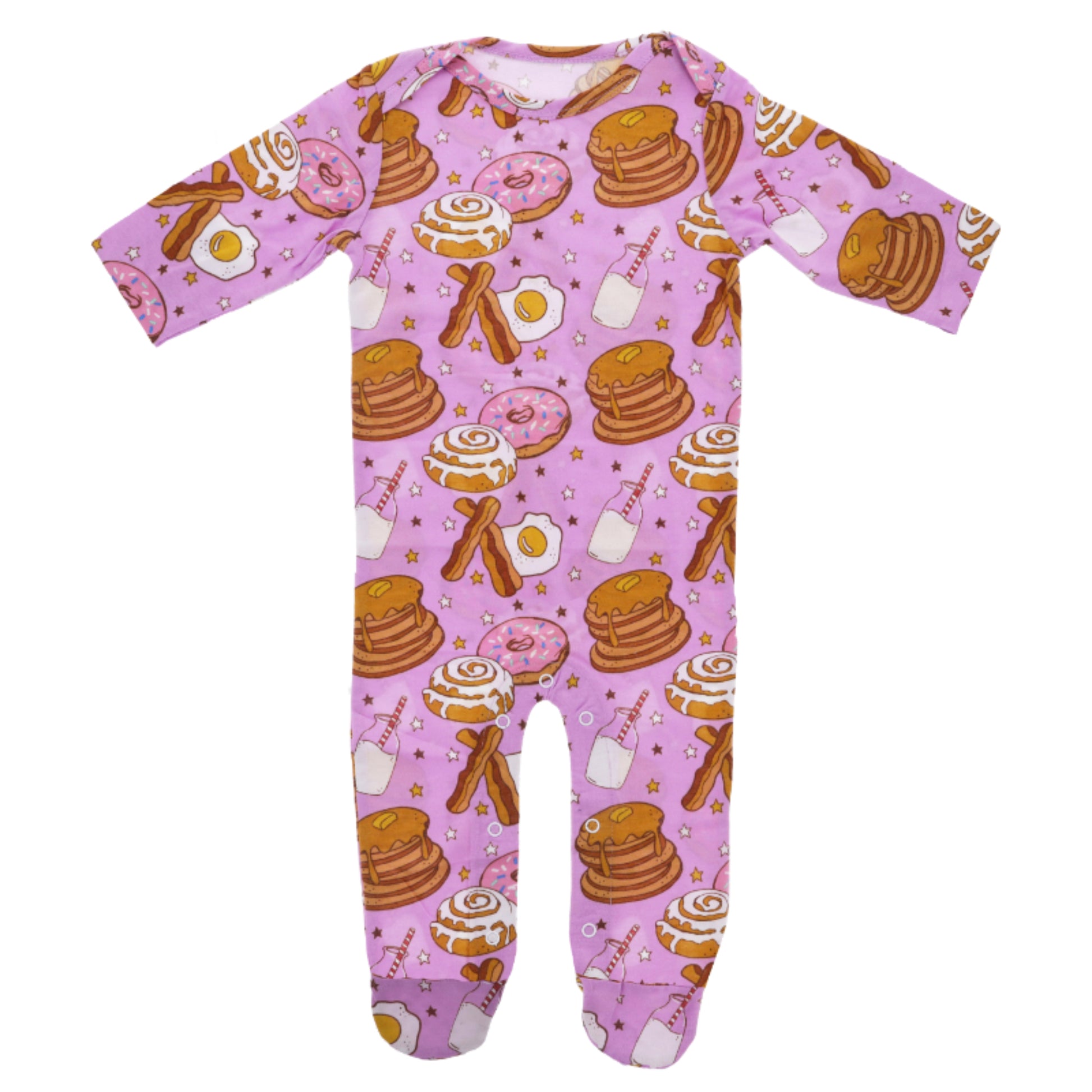 Kids Wakey, Wakey Eggs & Bakey Jammie Onesie 12MO
