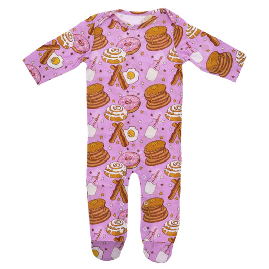 Kids Wakey, Wakey Eggs & Bakey Jammie Onesie 12MO