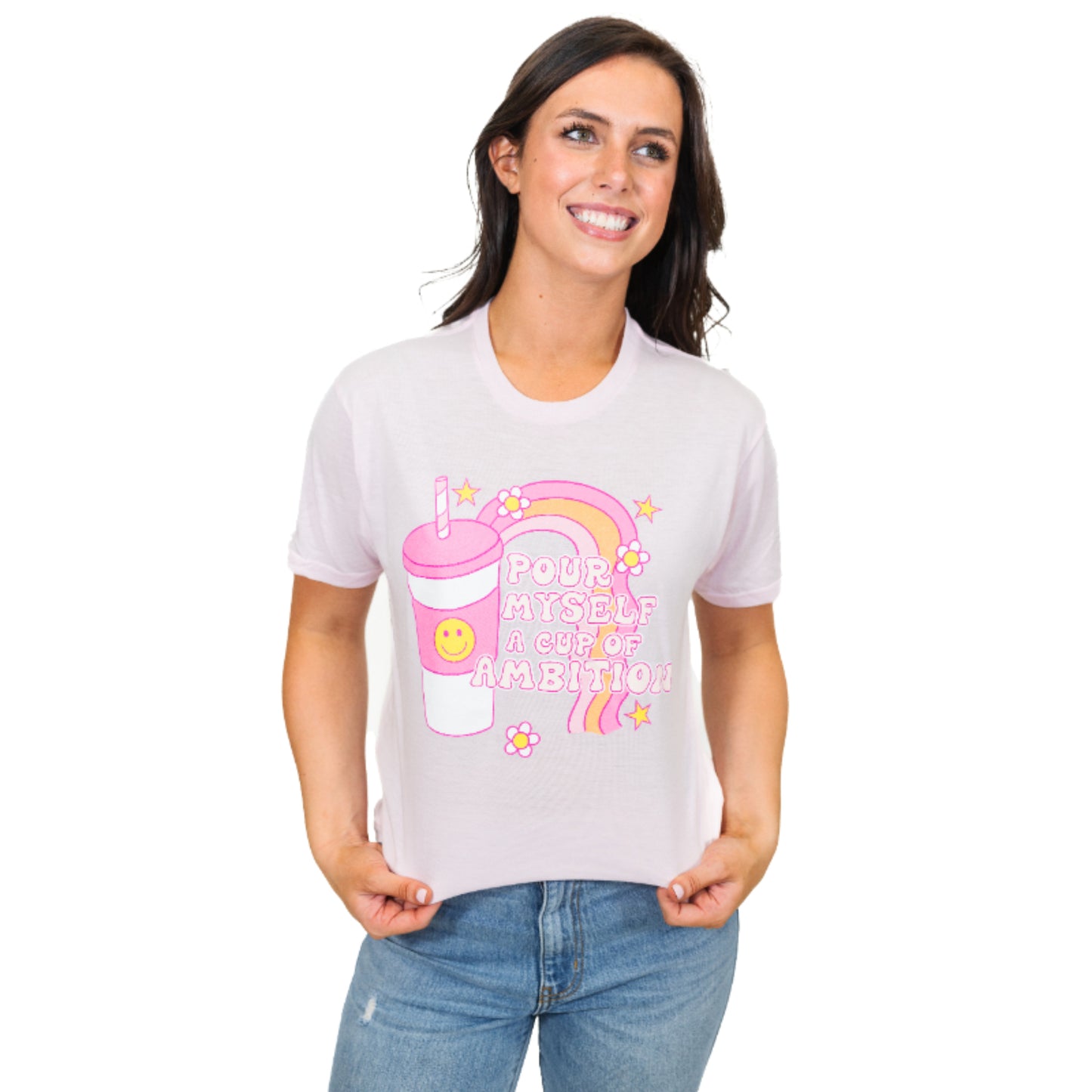 Pour Myself a Cup of Ambition Crew T-Shirt L