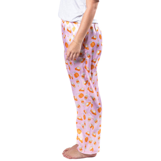 Pumpkin Pie Satin Pajama Pants