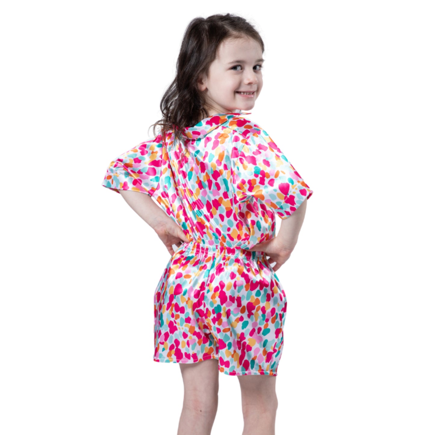 Kids Confetti Bloom Pajama Short Set