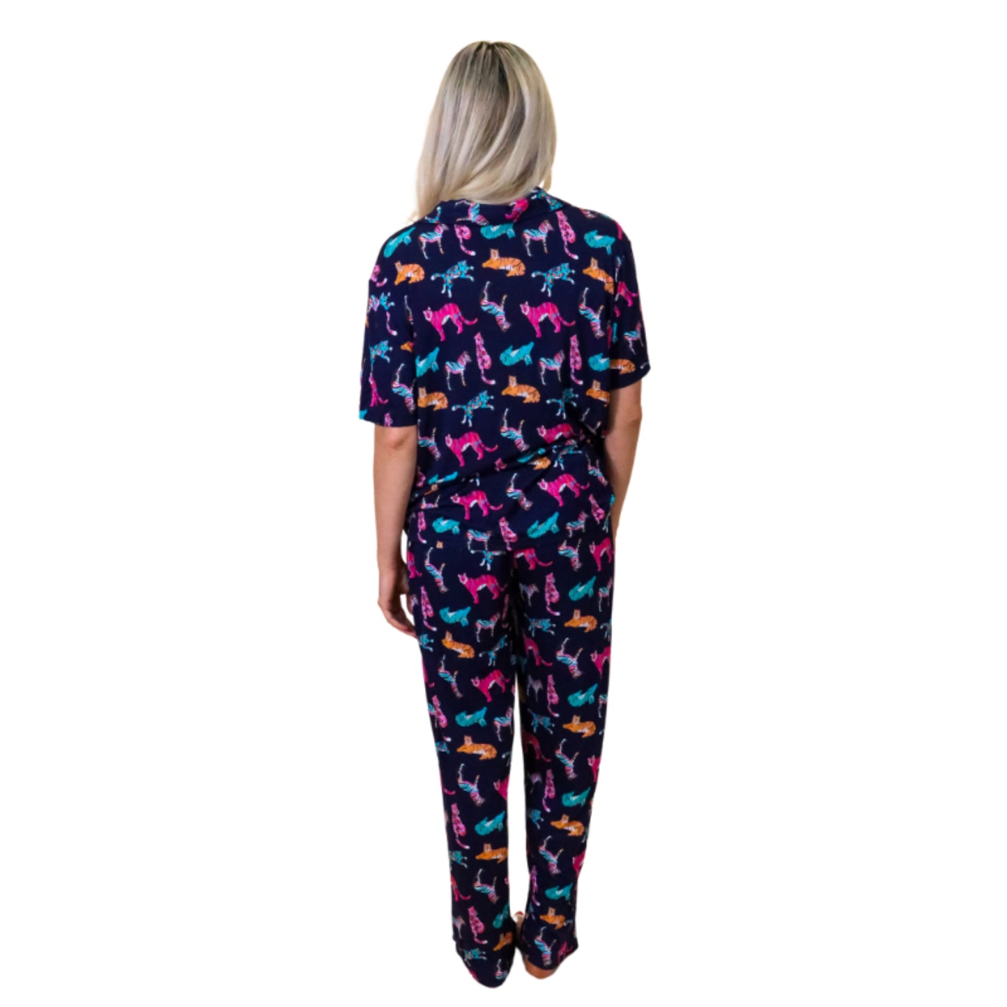 Midnight Roar Bamboo Pajama Set S