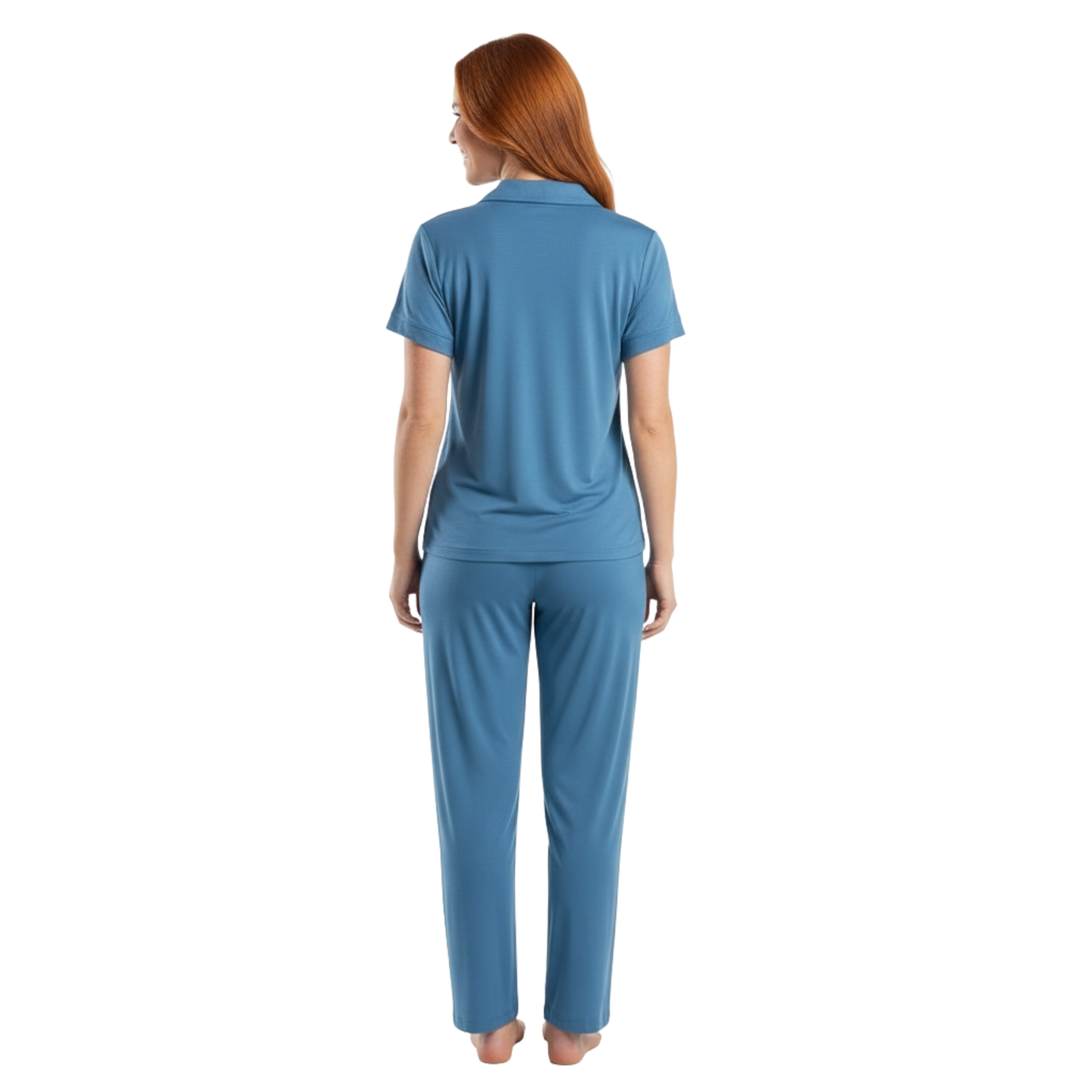 Denim Dreams Bamboo Pajama Set - Luxurious 100% Bamboo Jersey Sleepwear