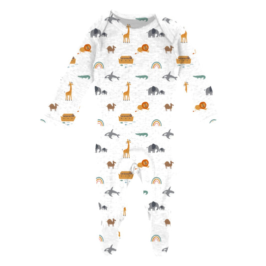 Kids Noah's Ark Bamboo Onesie 6MO
