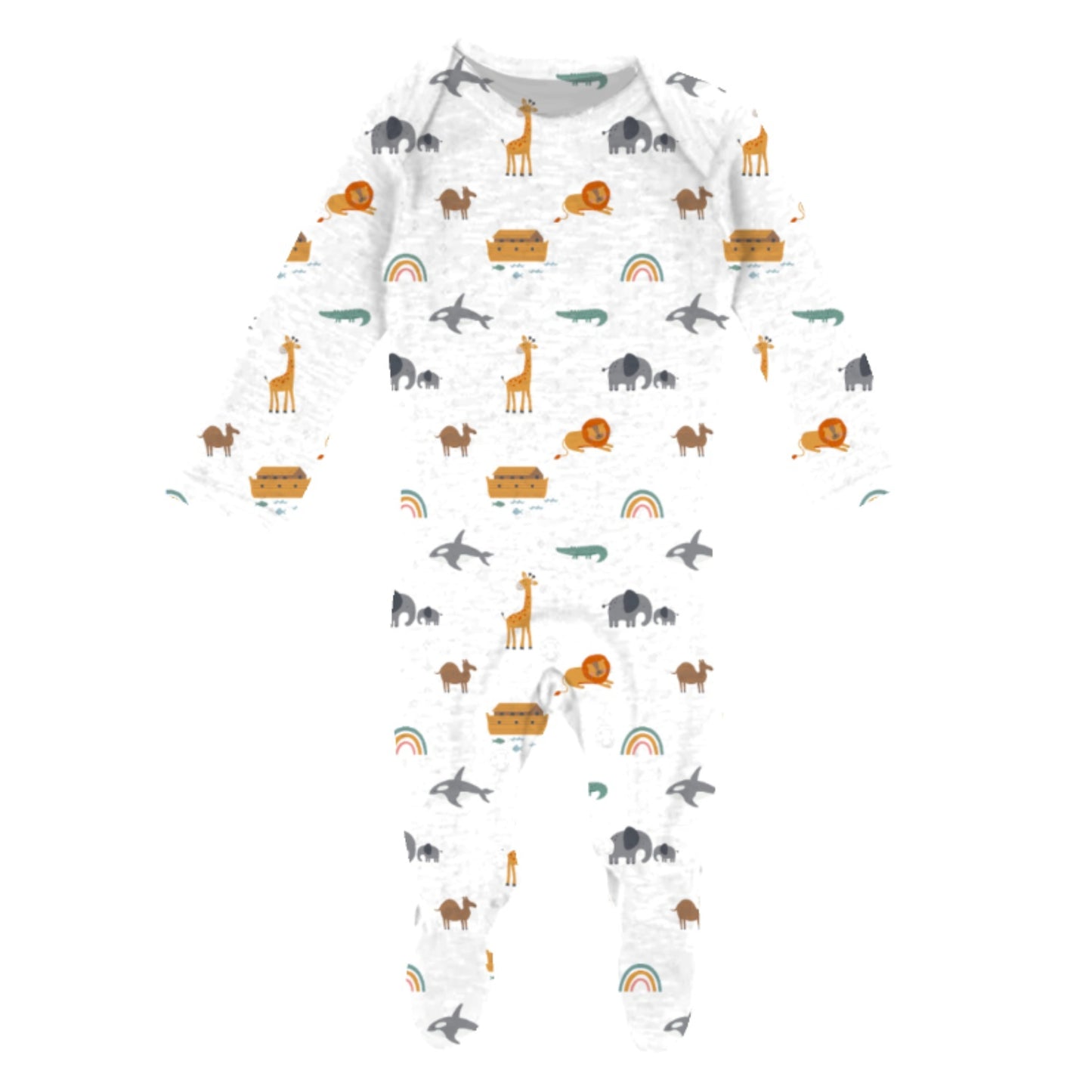 Kids Noah's Ark Bamboo Onesie NB