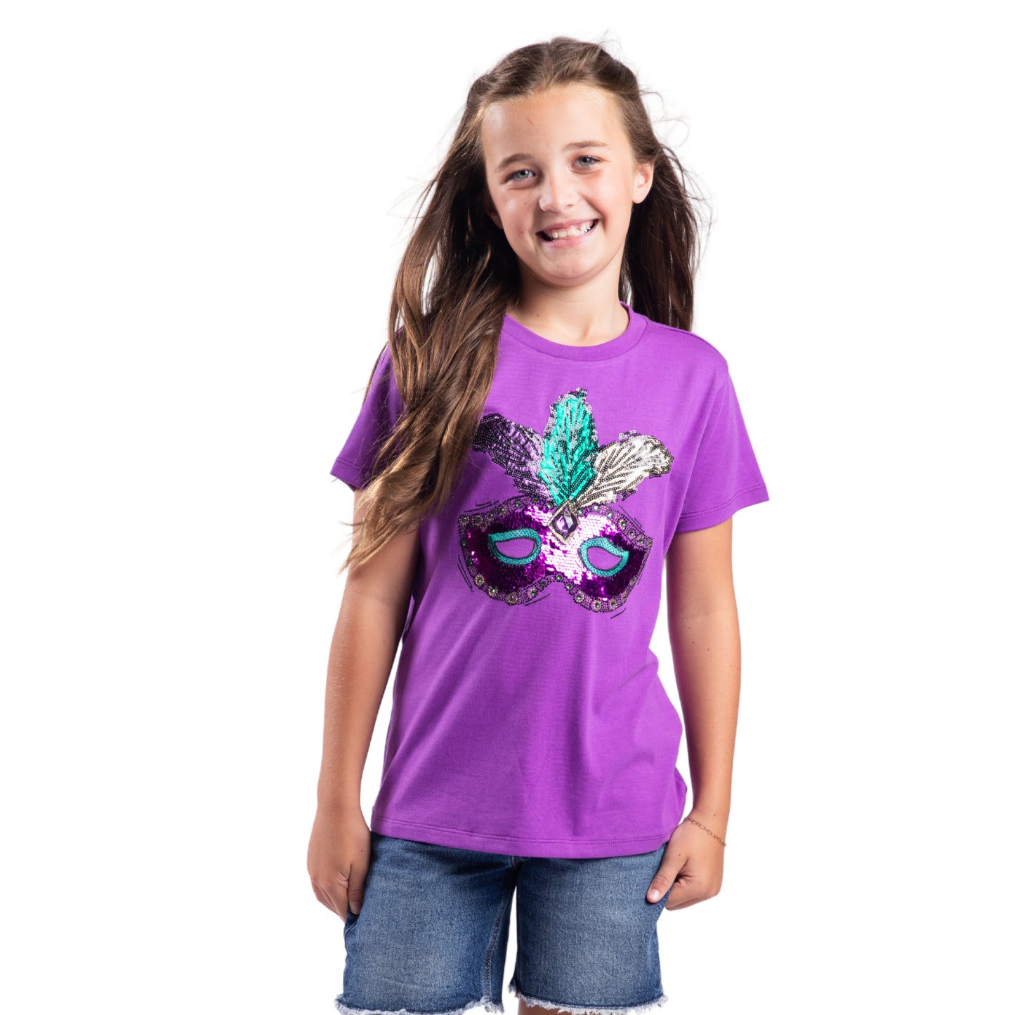Kids Carnival Purple Crew Neck Shirt