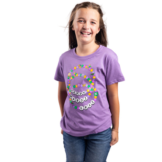 Kids Happy Mardi Gras Friends! T-Shirt S
