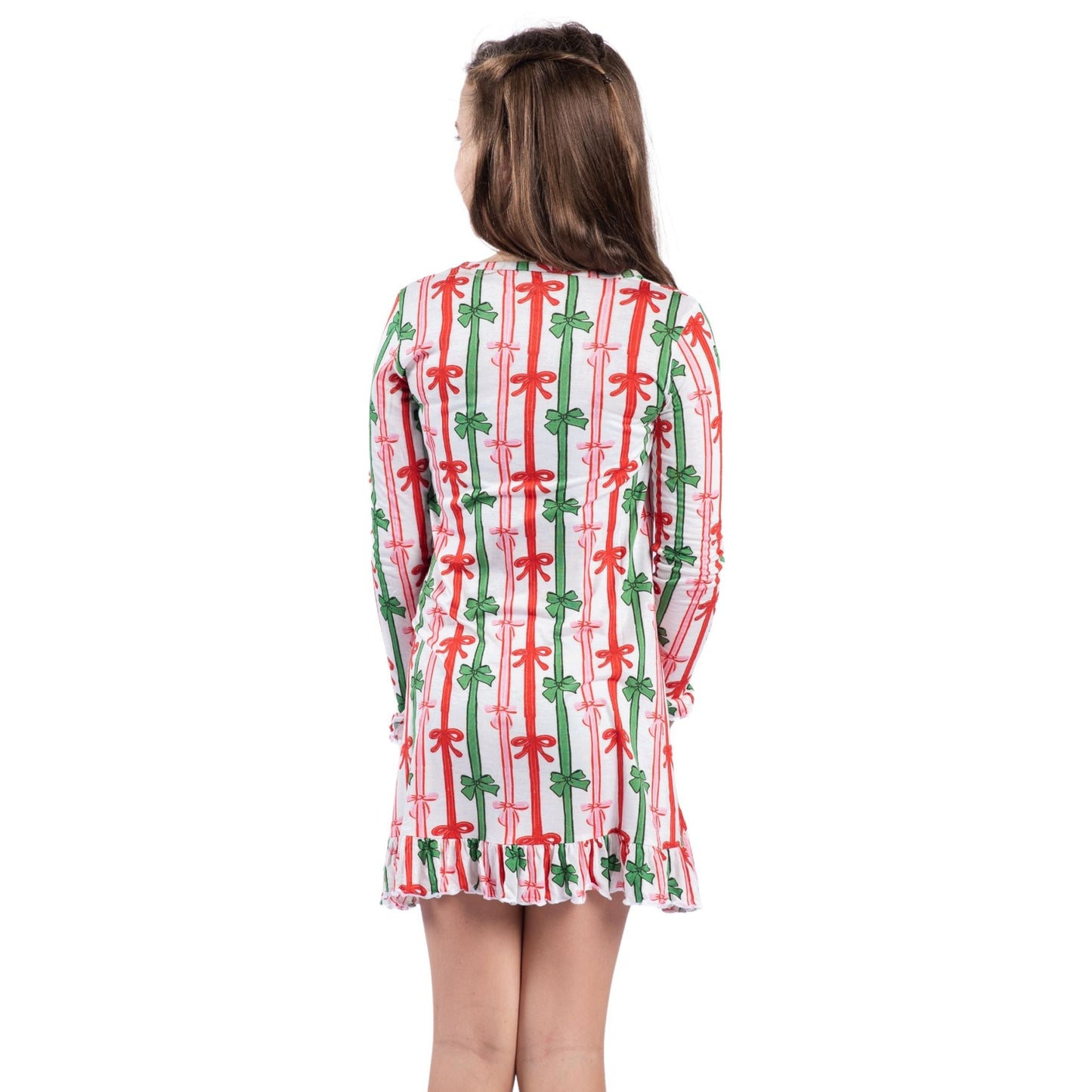 Kids Bow-tiful Christmas Bamboo Gown S